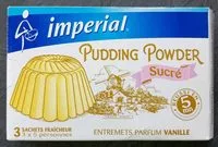 Mängden socker i Pudding Powder Vanille Sucré