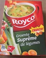 Mängden socker i Royco Minutesoep X3 Groenten Supreme