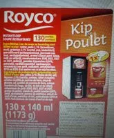 Mängden socker i soupe instantanée kip poulet