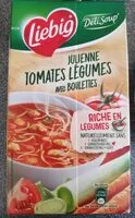 Mängden socker i Deli soup' Julienne tomates-légumes avec boulettes