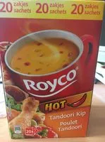 Mängden socker i Soupes Instantanées Royco Poulet Tandoori 20 Unités