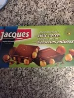 Mängden socker i Jacques Chocolat Au Lait Avec Noisettes Entières