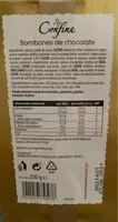 Mängden socker i Bombones de chocolate