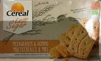 Mängden socker i Céréal Multicéréales & Miel Biscuits Petit Dej'