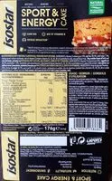 Mängden socker i Sport & Energy cake
