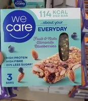 Mängden socker i Fruit & Nuts Almonds Blueberries