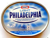 Mängden socker i Light Philadelphia, spécialité de fromage frais