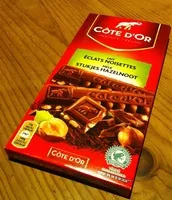 Mängden socker i Chocolat au lait aux éclats de noisettes