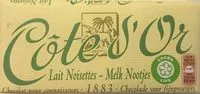 Mängden socker i Lait noisettes
