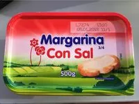 Mängden socker i Margarina con sal