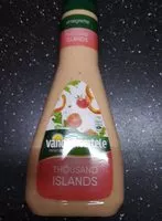 Mängden socker i Vinaigrette Thousand Islands Vandemoortele