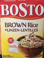 Mängden socker i Brown rice+ linzen-lentilles