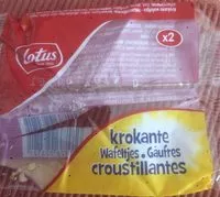 Mängden socker i Gaufres Croustillantes 2 Pièces
