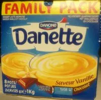 Mängden socker i Danette chocolat vanille