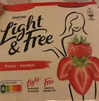 Mängden socker i Light and Free Fraises