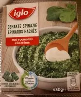 Mängden socker i Épinards hachés à la crème