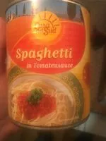 Mängden socker i Spaghetti in Tomatensoße