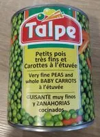 Mängden socker i Petits pois très fins et carottes à l'étuvée