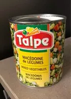 Mängden socker i Macédoine de légumes