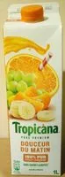 Mängden socker i Tropicana Pure premium douceur du matin 1 L