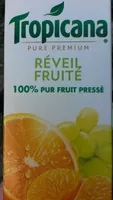 Mängden socker i Pure premium réveil fruité 100% pur fruit pressé