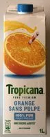 Mängden socker i Tropicana Pure premium oranges pressées sans pulpe 1 L