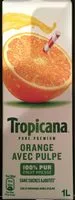 Mängden socker i Tropicana Pure premium oranges pressées avec pulpe 1 L