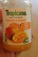 Mängden socker i Tropicana orange & mango