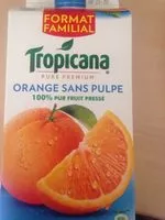 Mängden socker i Orange Sans Pulpe pressée