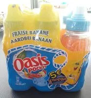 Mängden socker i Oasis Pocket fraise banane