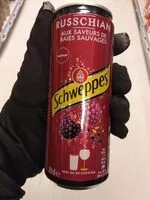 Mängden socker i Schweppes Russchian aux saveurs de baies sauvages