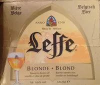 Mängden socker i Pack de 12 bouteilles de Leffe blonde de 25 cl