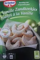 Mängden socker i Sablés  à  la vanille