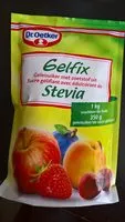 Mängden socker i Sucre pour confiture Gelfix stevia