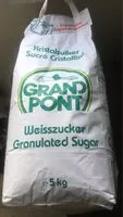Mängden socker i Grand pont