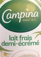 Mängden socker i Lait frais demi ecreme