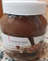 Mängden socker i Crema de cacao con avellanas