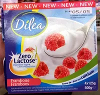 Mängden socker i Zero Lactose Framboise