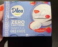 Mängden socker i Yaour à la grecque fraise zéro lactose