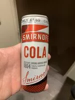 Socker och näringsämnen i Smirnoff cola