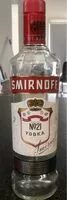 Mängden socker i Smirnoff Vodka