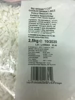 Mängden socker i Riz basmati cuit