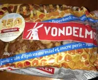 Mängden socker i Vondelmolen, Peperkoek Met Honing En Parelsuiker 500gr
