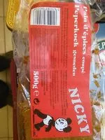 Mängden socker i Pain d'épices coupé