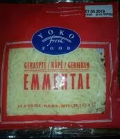 Mängden socker i Emmental râpé