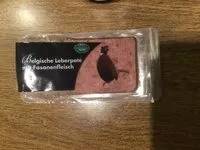 Mängden socker i Belgische Leberpaté mit Fasanenfleisch