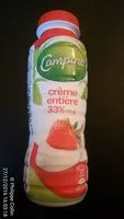 Mängden socker i Crème entière 33% m.g.