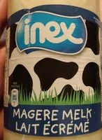 Mängden socker i Inex - magere melk