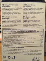 Mängden socker i Butter Crisps