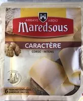 Mängden socker i Caractère corsé fromage